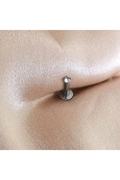 Bylin Cerrahi Çelik Extra Minik Tek Taşlı Piercing (TAŞ ÇAPI 1,5MM)-1 Adet