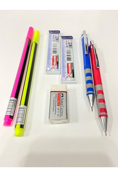 Mikro Öz Kırtasiye 0.7 Pen Set (2-nib Pen + Eraser + 2nd nib + 2nd finliner)