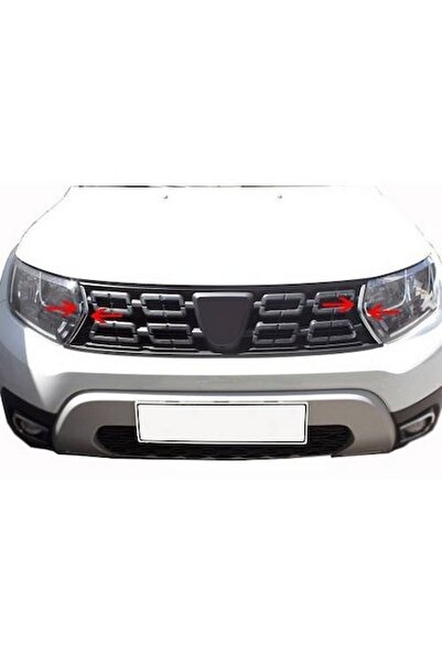 Genel Markalar Dacia Duster 2018+ Krom Ön Panjur Köşeleri 2 Parça Paslanmaz Ç...