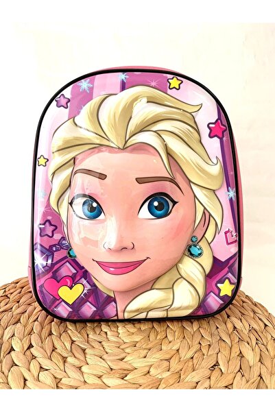 Ezem Store حقيبة رياض الأطفال من جلد الغزال اللامع المنقوشة خماسية الأبعاد وح...