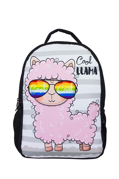 ÜMİT ÇANTA White Lama Patterned Cennec BacKpacK for GirlS