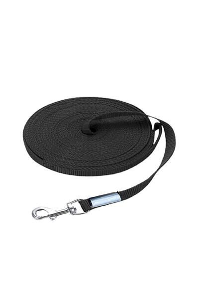 LİDERSAN ÇELİK Steel Pressed 15 Meters Dog Garden Tethering Leash Lead Strap Black