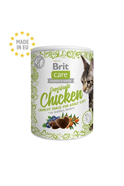 Brit Care Superfruits Tavuklu Ve Yabanmersinli Kıtır Kedi Ödül Maması 100 gr ...