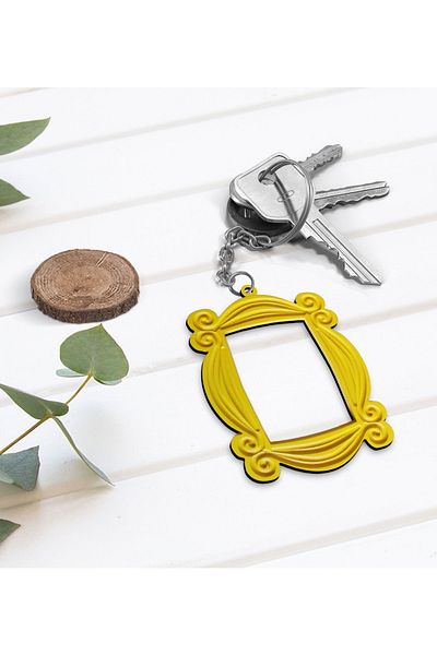 Bk Gift Monica's Door Ornament Frame - Wooden Keychain, Gift Friends