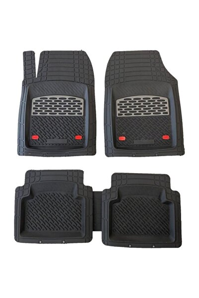 Özel Oto Aksesuar Fiat Doblo Safir Karbon Kromlu Paspas