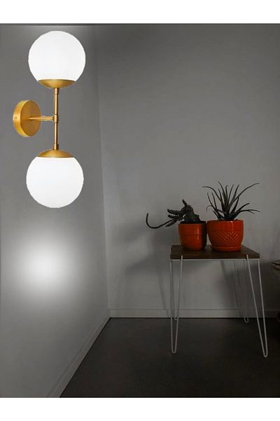 NOONLUX DESIGN&LIGHTING Soft Glass White Double Sconce