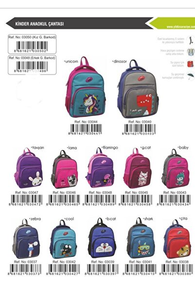 ASTRAL Anaokulu Sırt Çantası Anasınıfı