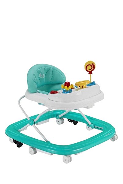 AnneBebe 217- Babyhope Lüks Oyuncaklı Yürüteç Turkuaz