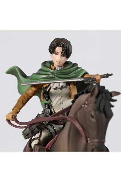 DÜKKAN DESİGN Attack On Titan Levi Ackerman Horse Riding Figür