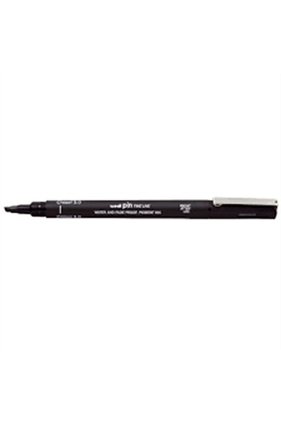 UNİ-BALL Uni Pin Chisel 3.0mm Fine Liner Drawing Pen Black