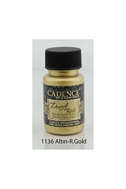 Cadence Textile Metalik Kumaş Boyası 50 Ml. 1136 Altın