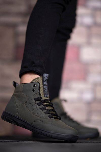 Riccon Ανδρικά sneaker μποτάκια Khaki Green