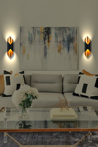 NOONLUX DESIGN&LIGHTING Napoli Sconce Design Metal Gold Hotel Restaurant Cafe Lobbers Home