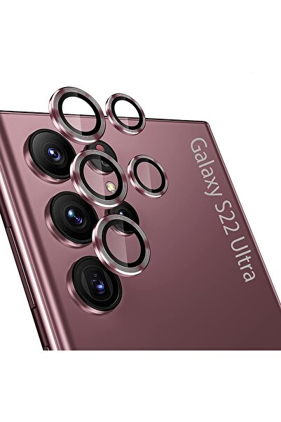 USIDE Samsung Galaxy S22 Ultra Uyumlu 9h Kamera Koruyucu, Ultra Ince Alüminyu...