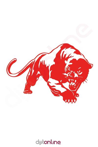 Dijitonline ملصق سيارة من نوع Panther Panther Tiger Puma مقاس 25 × 17 سم