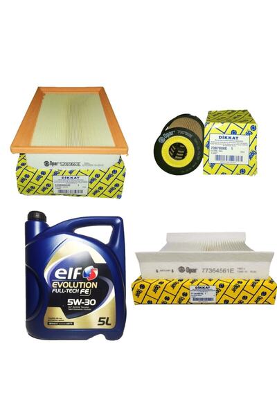 Genel Markalar Fiat Egea 1.6 D Multijet Euro 6 Filtre Bakım Seti 120 BG Model...