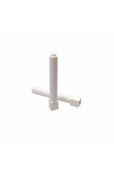 LEGO Original Accessory Custom Moc Support 1 X 1 X 6 Pillar Support Part White 2 Pieces Will Be Sent