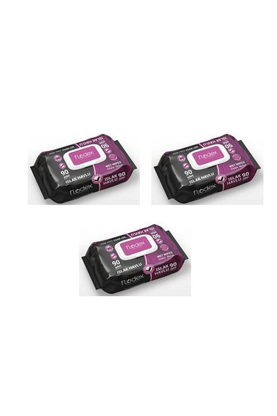 FLODEX Wet Towel Dream Garden 90 pcs *3pcs