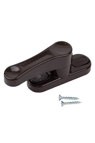 Pandogo Window Lock 1 Piece Door and Window Safety Apparatus Security Product Lock Dark Brown