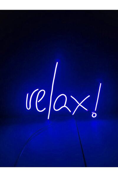 dekoraven Relax Neon Led Tabela Dekoratif Aydınlatma