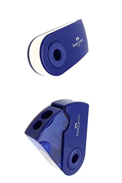 Faber Castell Jumbo Double Eyed Pencil Sharpener + Jumbo Boy Sleeve Eraser