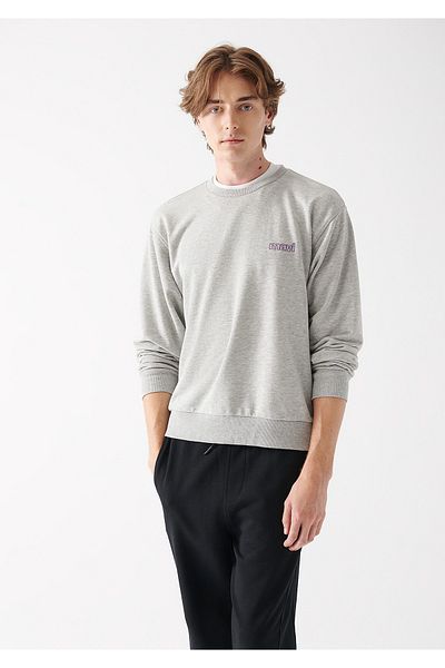 Mavi Γκρι φούτερ με λογότυπο Crew Neck 0610704-80196