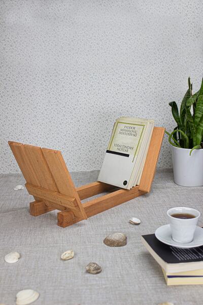 KukiWood Ahşap Kitap Rafı & Masaüstü Kitaplık & Dekoratif Ahşap Kitaplık