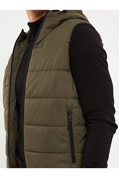 LC Waikiki Чоловічий надувний жилет з капюшоном стандартної форми