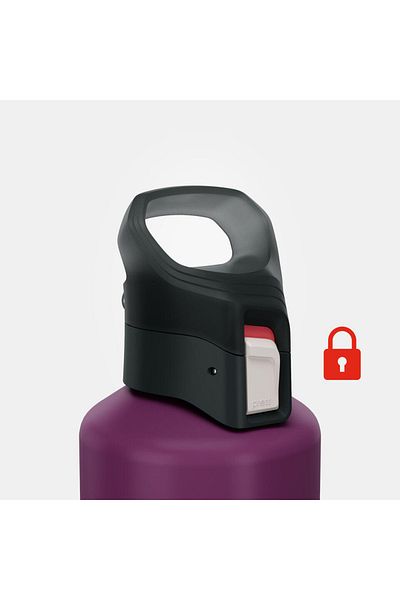 Decathlon 1 Pack Purple Flask - Aluminum Sports Flask, for Camping, School, Running, Basketball, Football