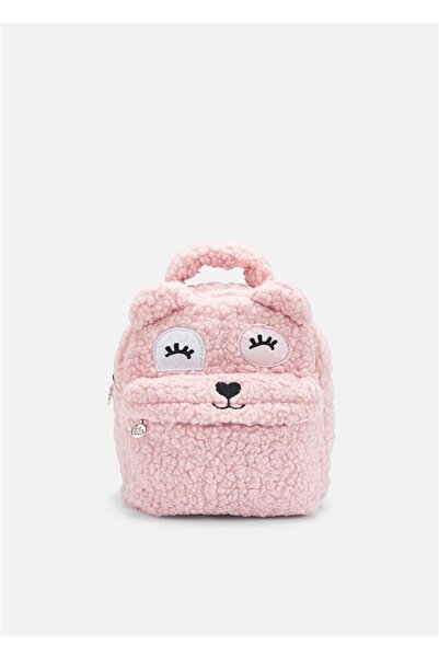MAYORAL حقيبة ظهر قطيفة للبنات باللون الوردي 10371