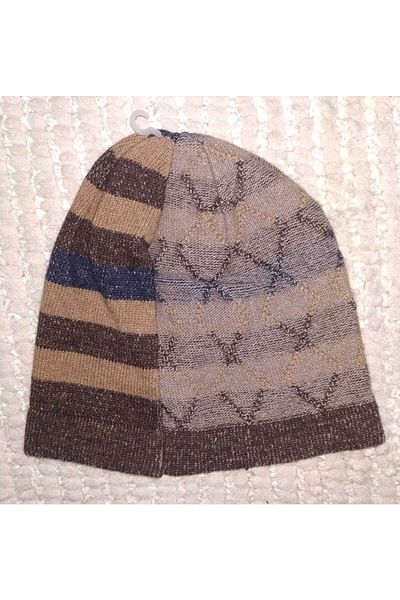 DBK Store Унисекс вълнена барета с шарки Dbkstore