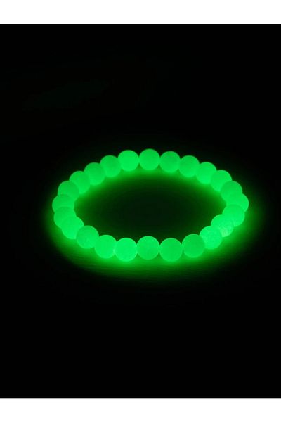 MADEFORYOUU Glowing String Bracelet - In the Dark / Natural Stone String Bracelet / Flexible Bracelet