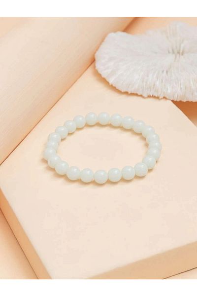 MADEFORYOUU Glowing String Bracelet - In the Dark / Natural Stone String Bracelet / Flexible Bracelet