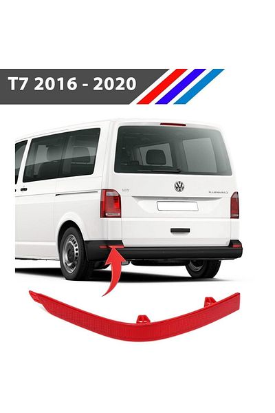 MEPARTS Transporter T7 Rear Bumper Reflector Left Side 2016 - 2020