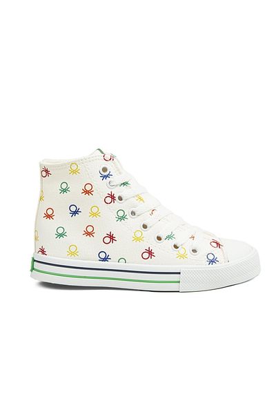 Benetton ® |   Bn-30734 - 3374 Alb - Pantofi sport pentru dama