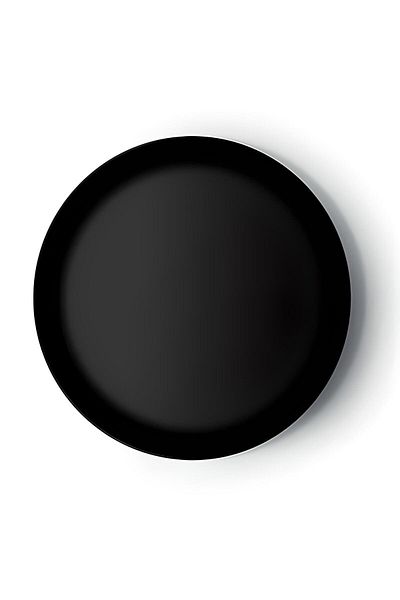 DÜVENCİ TİCARET Black Cardboard Plate - Pack of 8