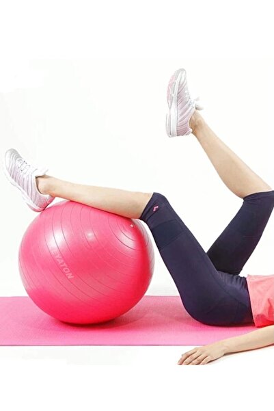 Leyaton 65 Cm Fitilli Pilates Topu Dayanıklı Yüksek Kalite Pilates Topu Pompa...