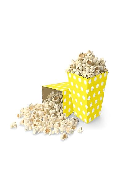 DÜVENCİ TİCARET 8-Piece Yellow Polka Dot Corn Box