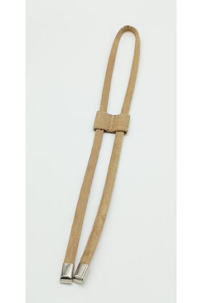 angel çanta aksesuar Bež boja Prirodna koža nubuk vezica sa srebrnim metalom