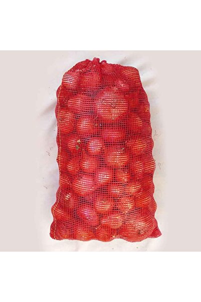 SeraTrend 45x75 Soğan Patates Ceviz Çuvalı 25 Adet Kırmızı Polimer File Çuval