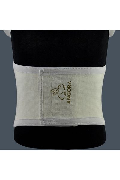 Lavinya Κορσές μέσης Unisex Cream Angora Wool Velcro