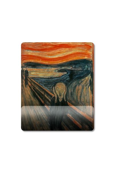 Pixxa إدوارد مونش نموذج لوحة الماوس "The Scream Scream" بمساعدة المعصم - 1