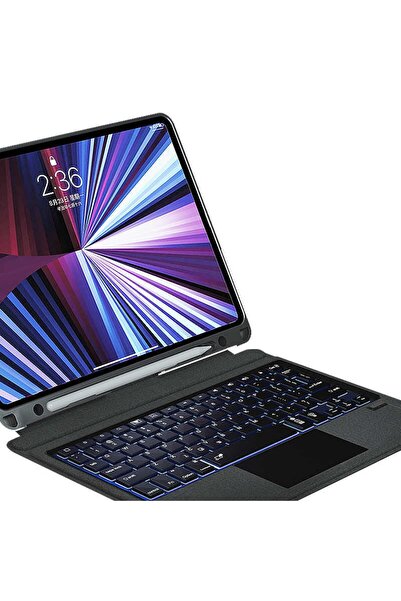 WIWU Ipad Air 10.9 2022 (5.NESİL) Mag Touch Klavyeli Standlı Kılıf