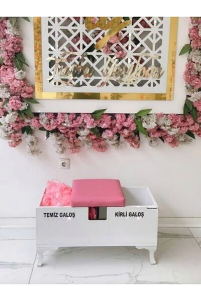 Hamak Sepeti Pembe Galoşluk - Minderli Galoş Standı