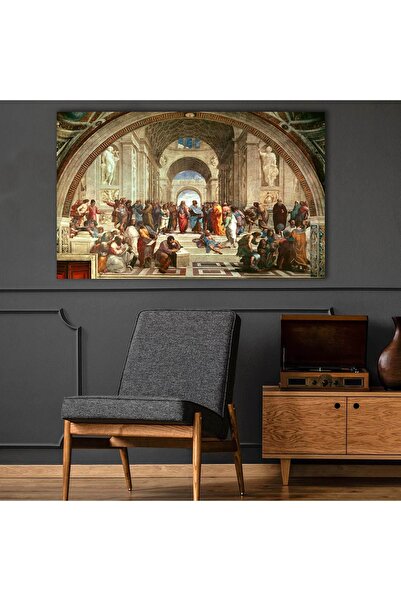 Seis Tasarım Raffaello Sanzio - Atina Okulu Dekoratif Kanvas Tablo