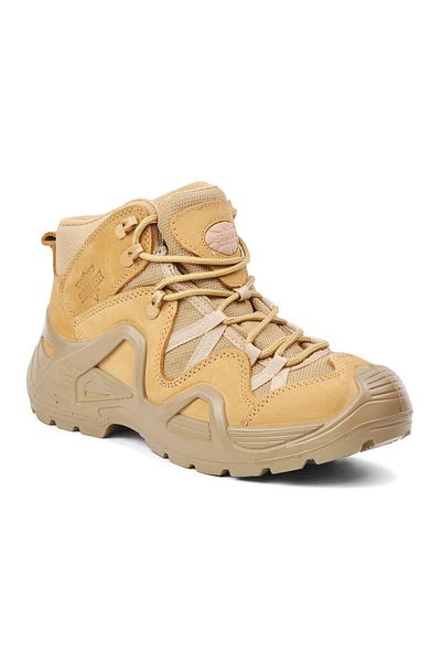 Scooter P 1492 Μπεζ Nubuck Αδιάβροχες Γνήσιες Δερμάτινες Στρατιωτικές Ανδρικές Μπότες