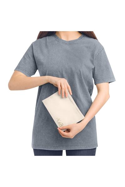 LADİJİTAL BASKI ÇÖZÜMLERİ Лляна сумка з друкованими літерами, косметичка та п...