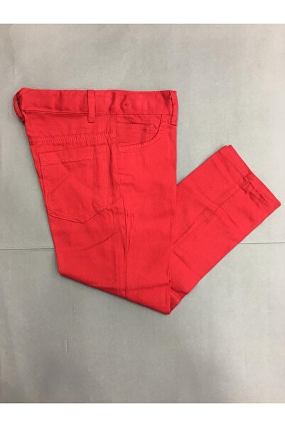 Nacar Çocuk Düz Renk Keten Pantolon