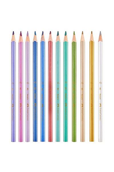 Faber Castell Faber Triangle Paint Pen Metallic 12 Pack