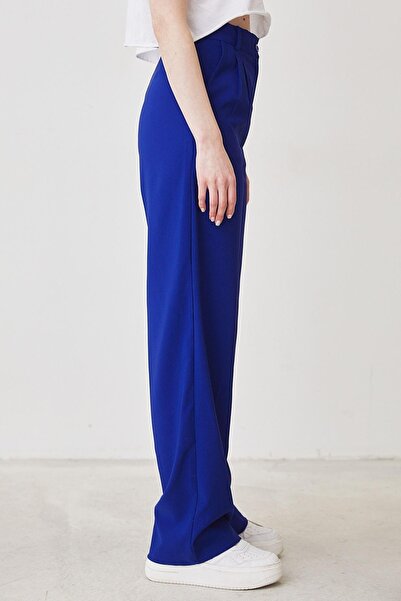 bymaestro woman Жіночі штани-палаццо з плісированими складками Saks